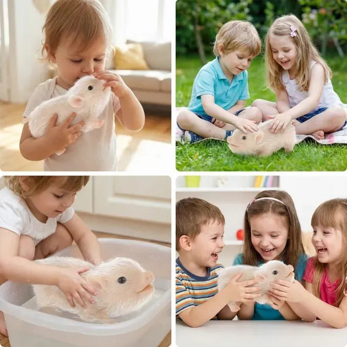 Bebé Cerdito Reborn Silicona Mascota Realista Tik Tok