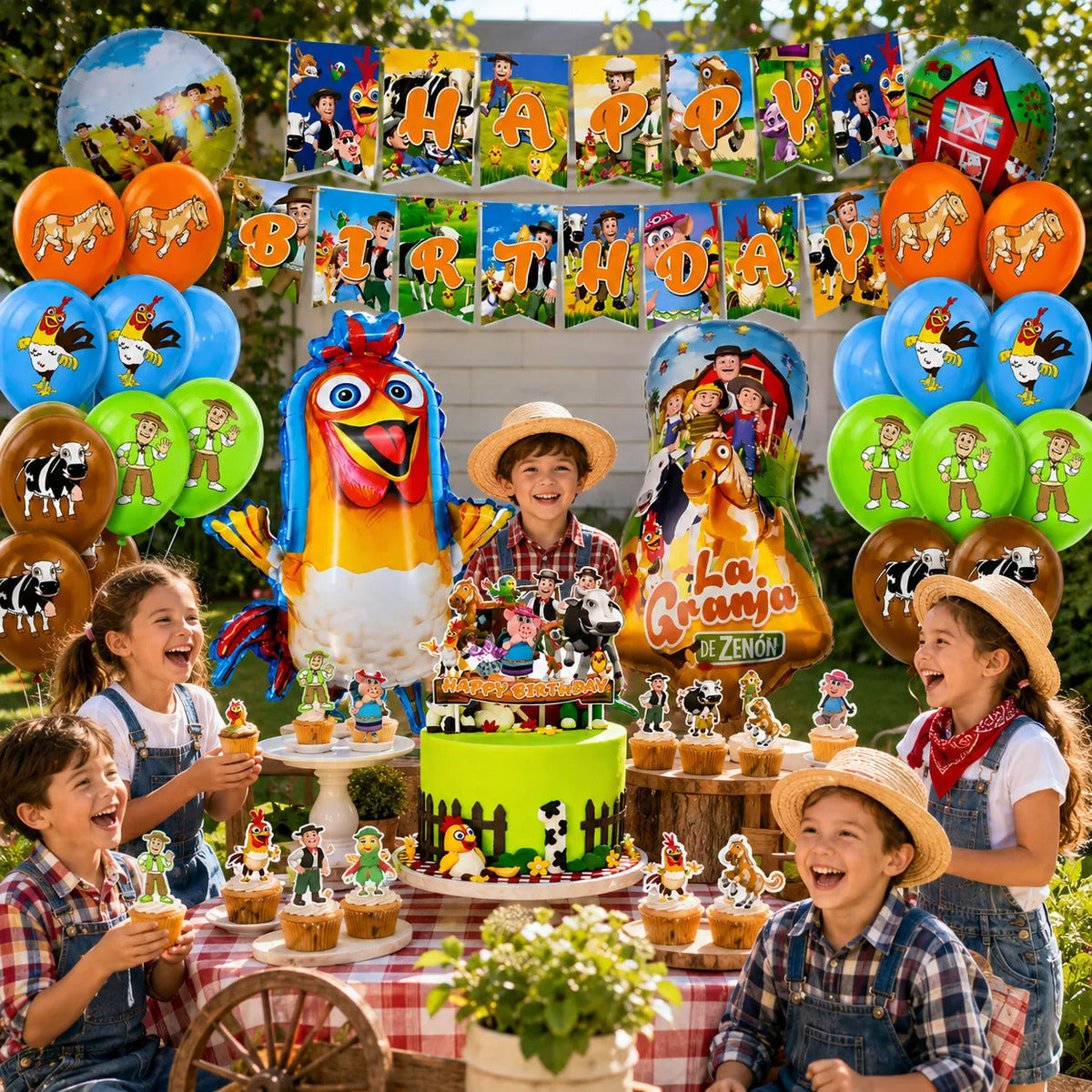 Kit Cotillón La Granja De Zenón Set De Cumpleaños