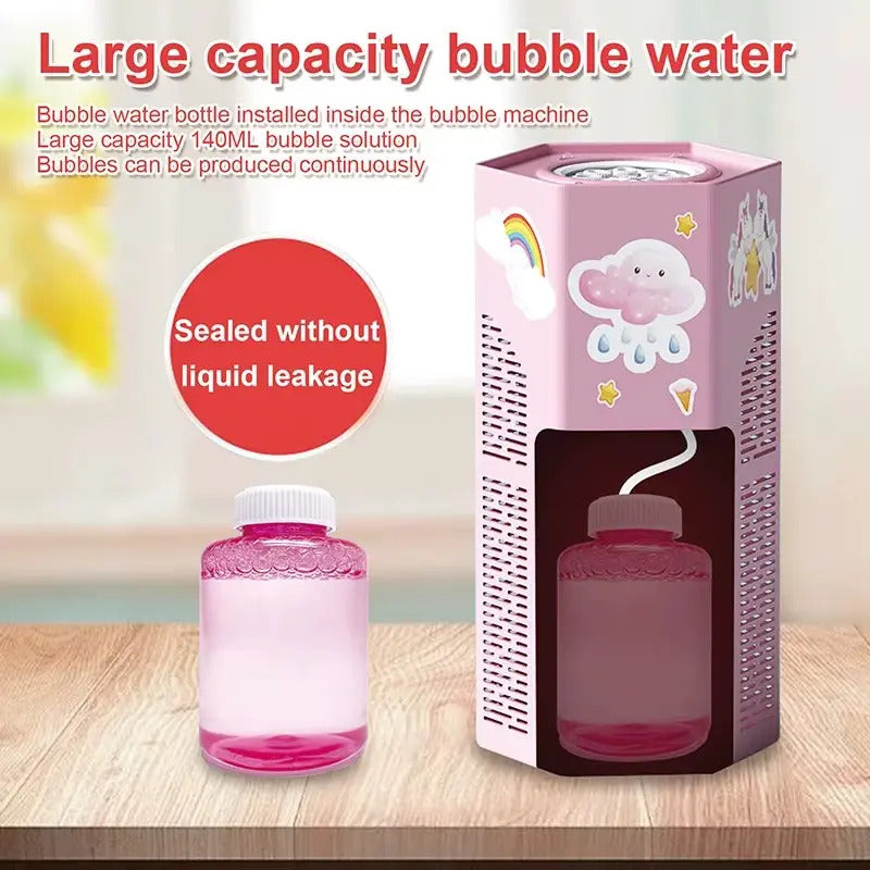 Máquina De Burbujas Unicornio Luces Y Sonidos + 1 Líquido