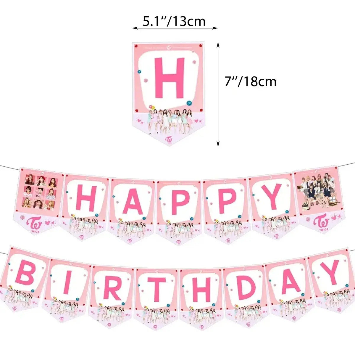 Set Cumpleaños Twice K-pop Cotillón