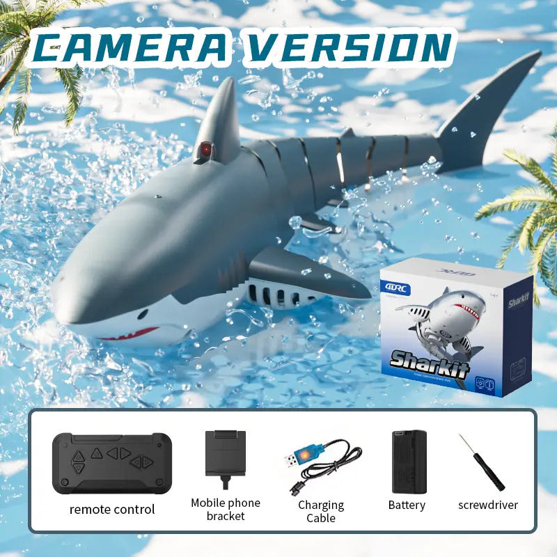 Tiburón A Control Remoto Con Cámara Wifi Juguete Novedad
