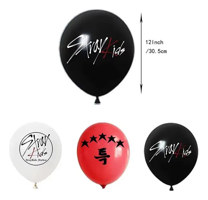 Kit Cotillón Stray Kids Set Cumpleaños Con Tela De Fondo