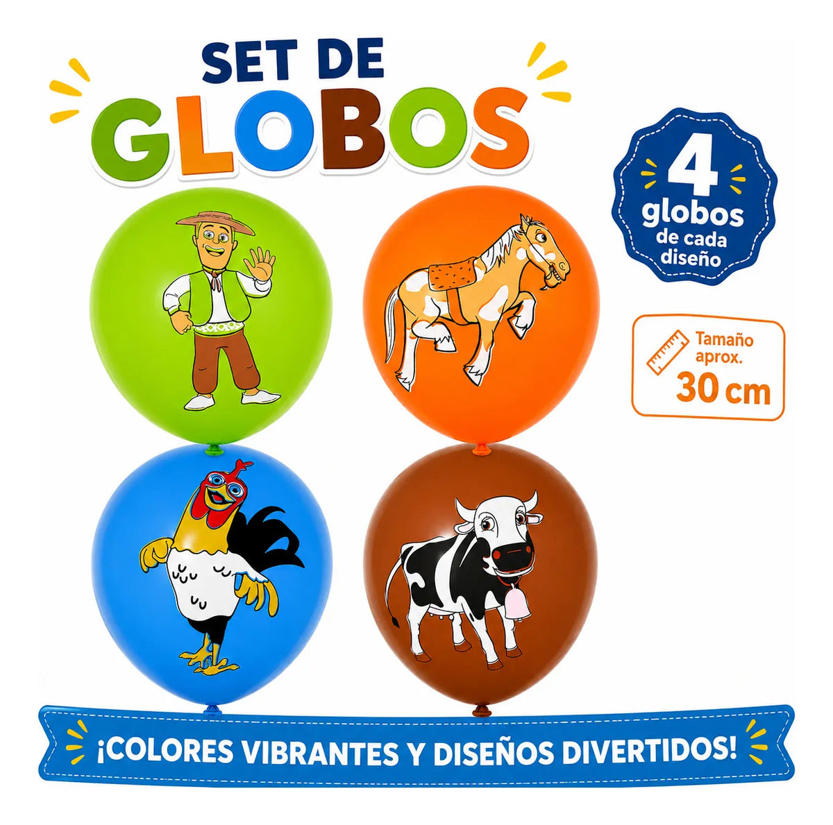 Kit Cotillón La Granja De Zenón Set De Cumpleaños