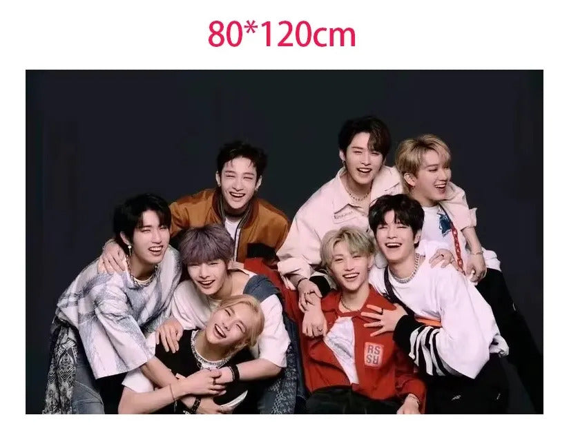 Kit Cotillón Stray Kids Set Cumpleaños Con Tela De Fondo