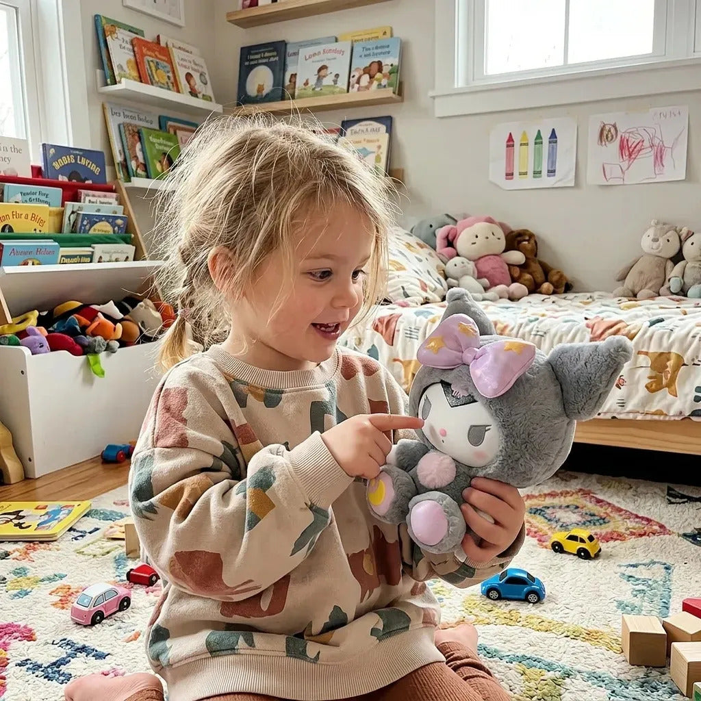 Peluche Kuromi Hello Kitty Calidad Superior Gris