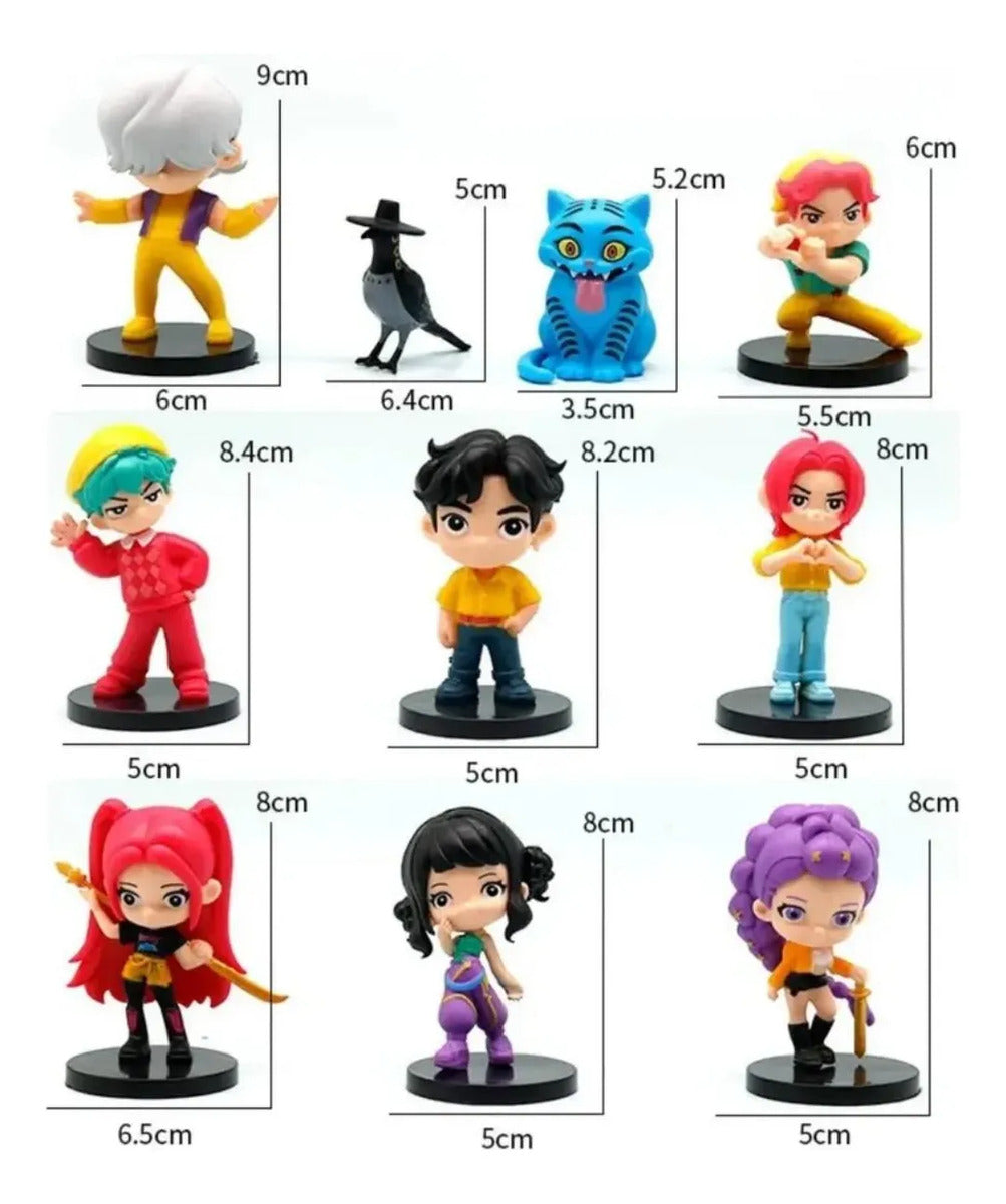 Set 10 Figuras Las Guerreras K-pop Demon Huntrix Colección 2