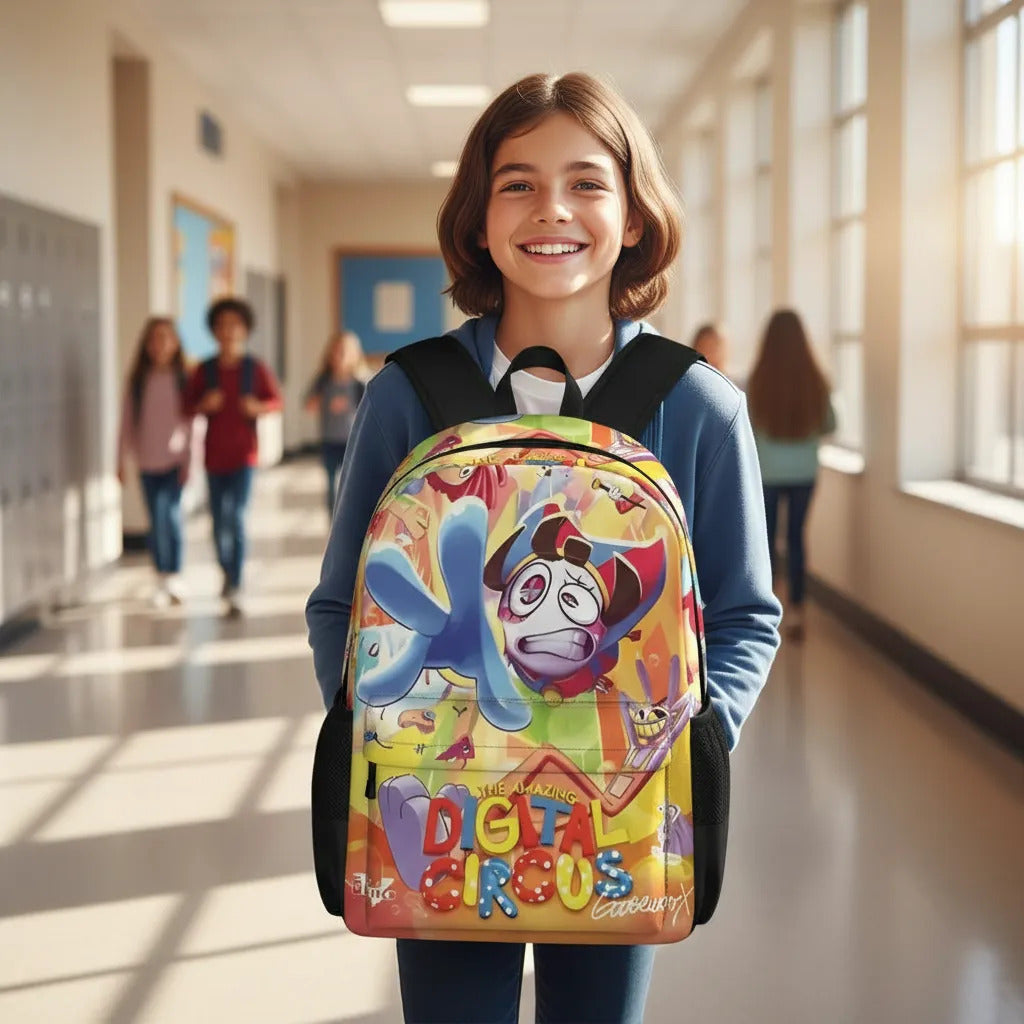 The Amazing Digital Circus Mochila Pomni Escolar