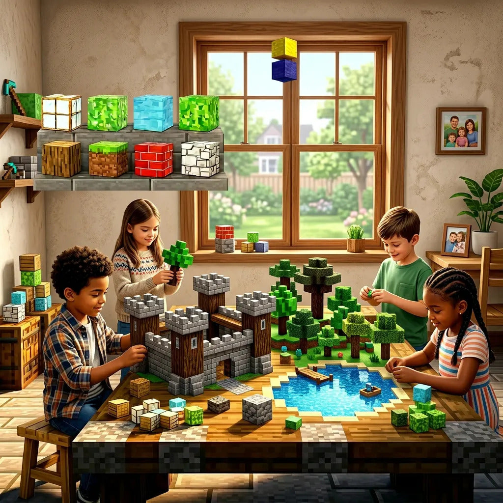 Bloques Magneticos Minecraft 120 Piezas Gran Calidad
