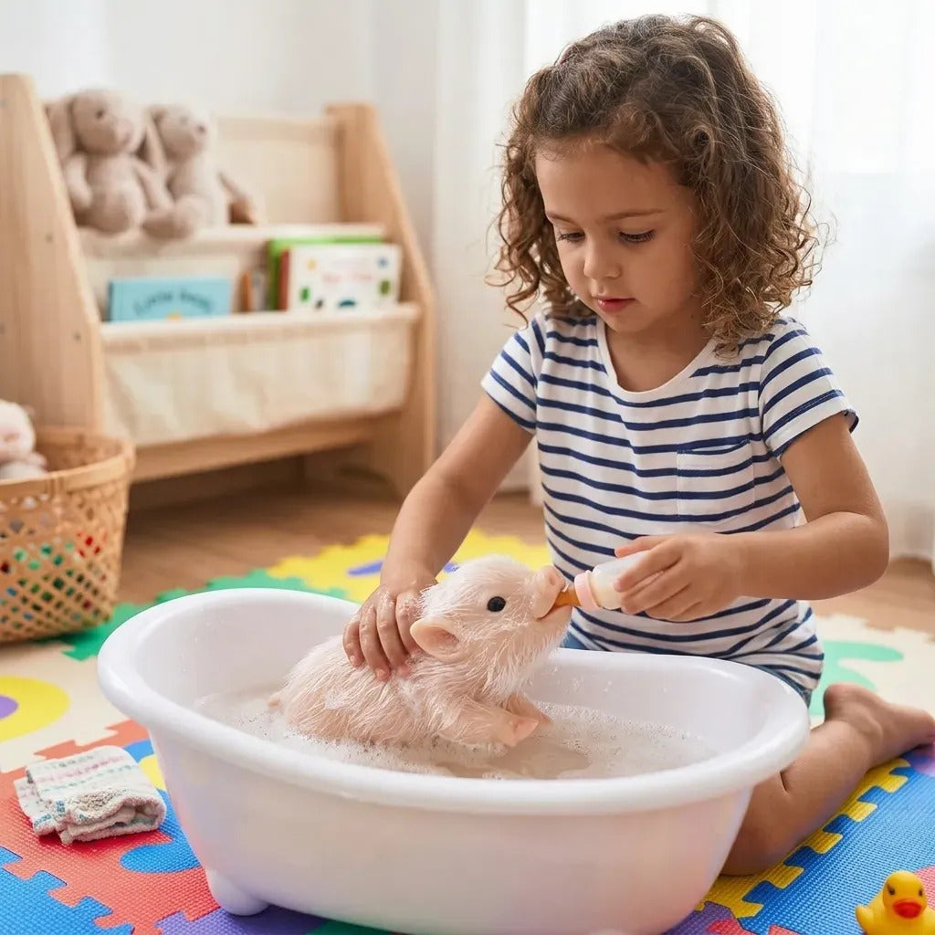 Bebé Cerdito Reborn Silicona Mascota Realista Tik Tok