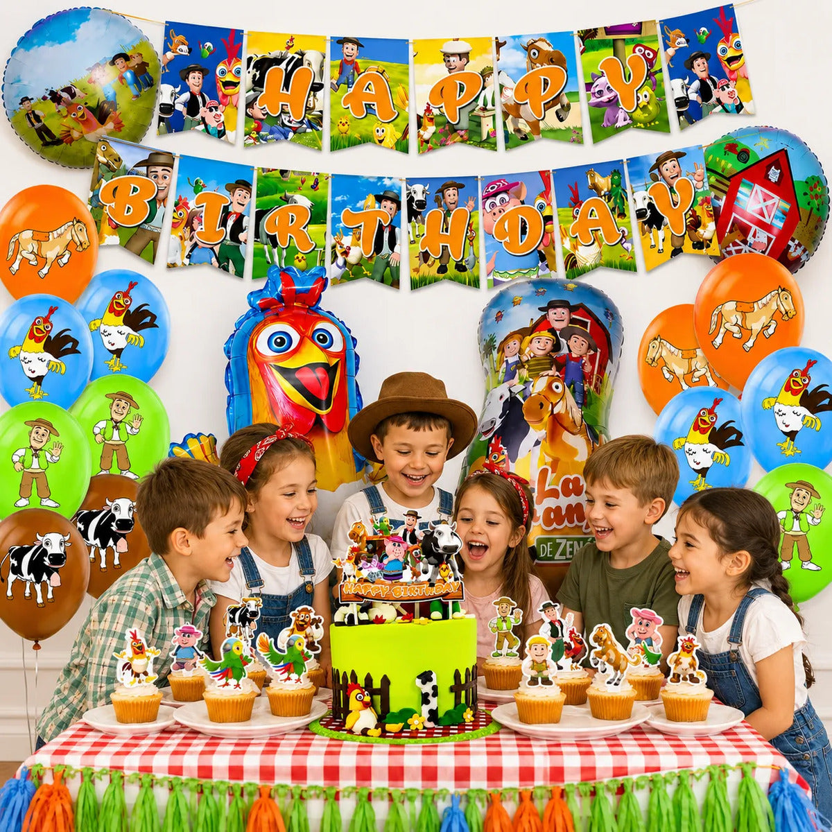 Kit Cotillón La Granja De Zenón Set De Cumpleaños