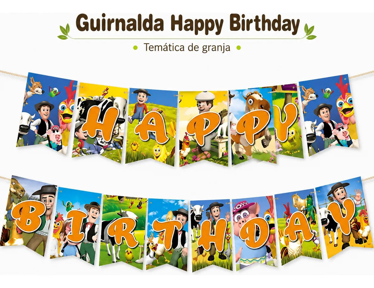 Kit Cotillón La Granja De Zenón Set De Cumpleaños