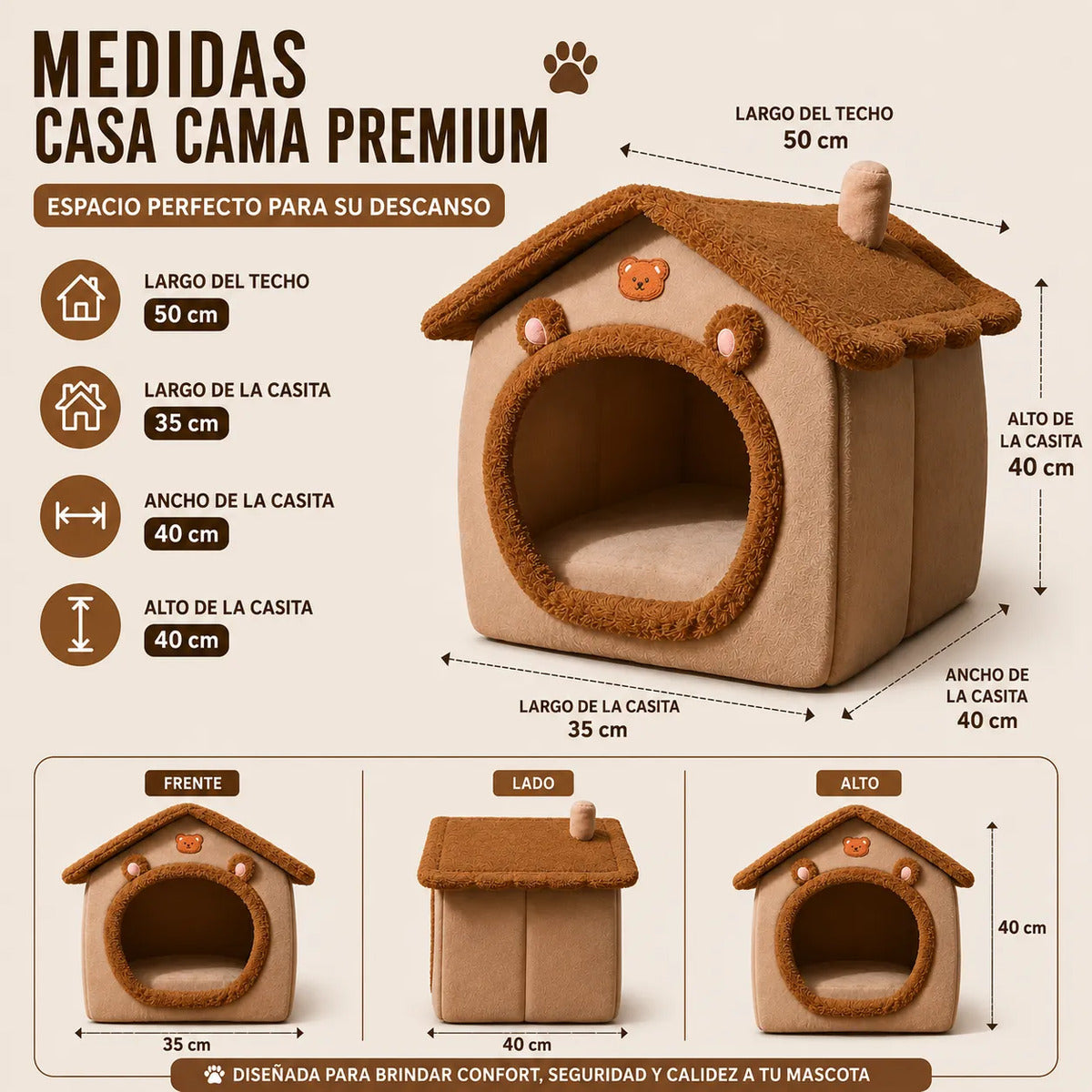 Casita Para Perritos O Gatitos Casa Para Mascotas