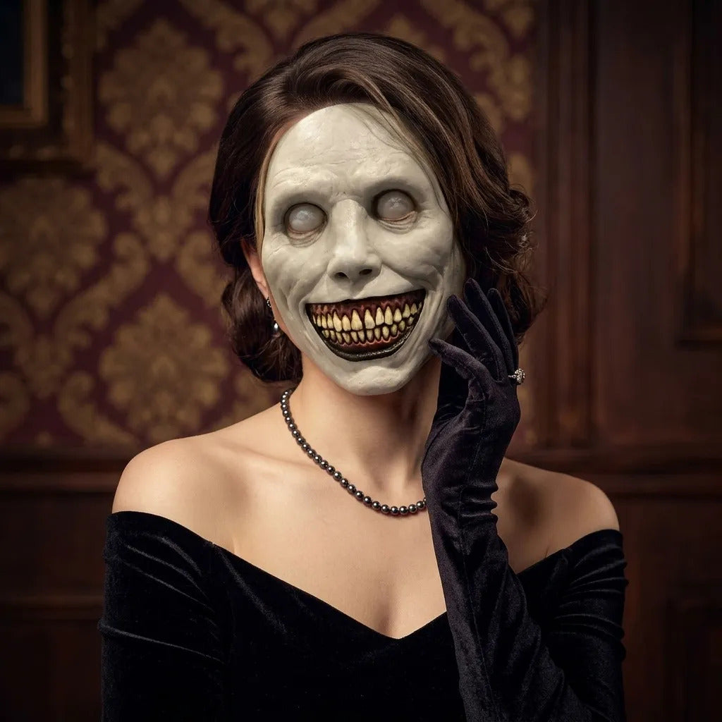 Mascara Monja Hallowen Disfraz Terror / Esqueleto Zombie