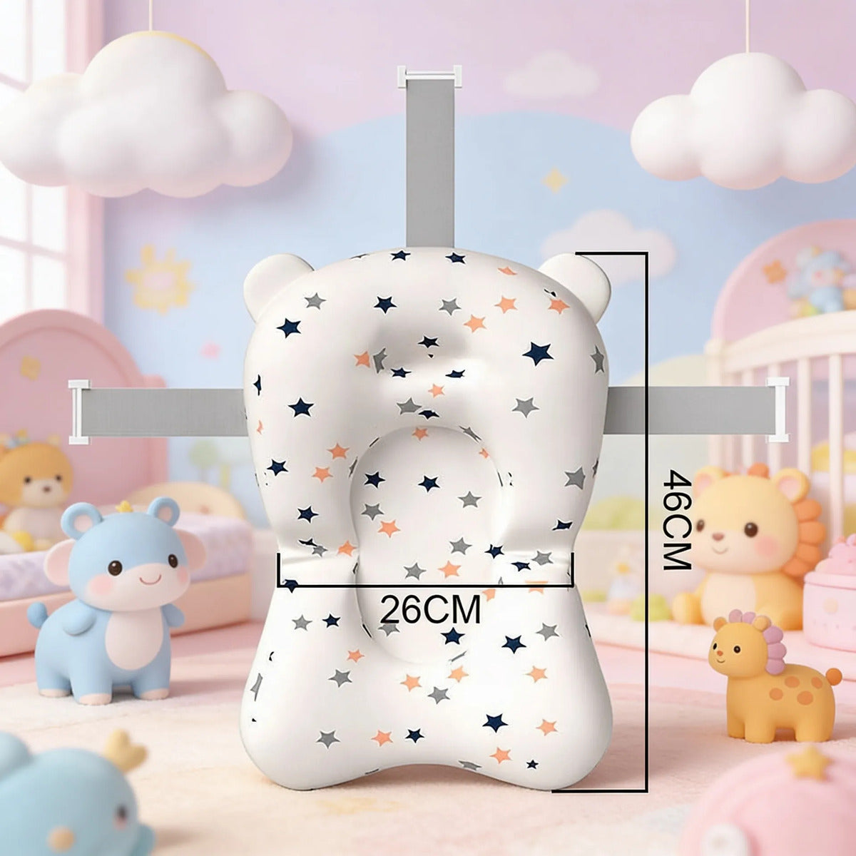 Bañera Plegable Para Bebe Tina Con Termometro Cojín Y Silla