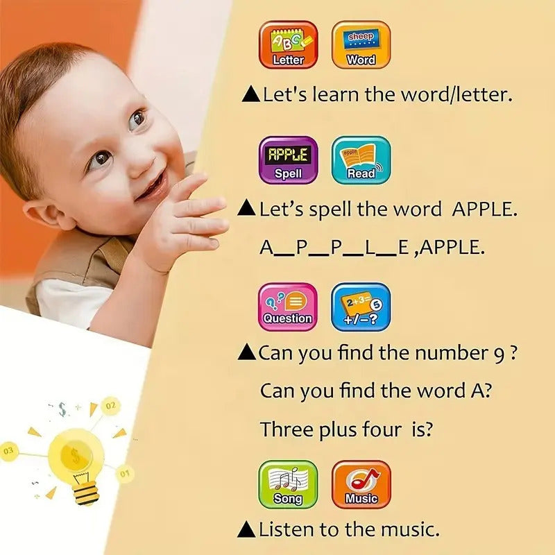 Tablet Educativa Infantil Bilingue Y Música 5 Años A 12 Años