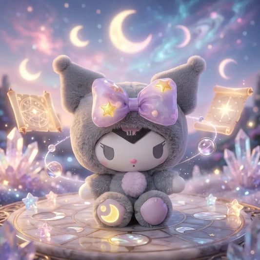 Peluche Kuromi Hello Kitty Calidad Superior Gris