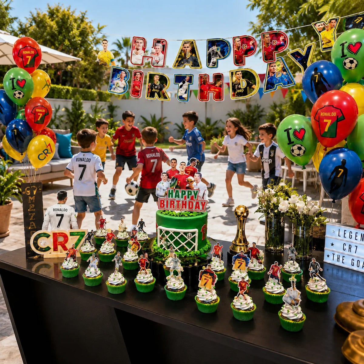 Kit Cotillon Cumpleaños Cristiano Ronaldo Oficial