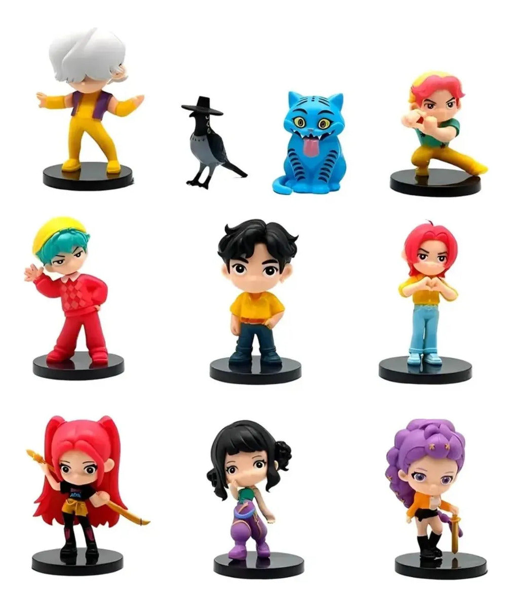 Set 10 Figuras Las Guerreras K-pop Demon Huntrix Colección 2