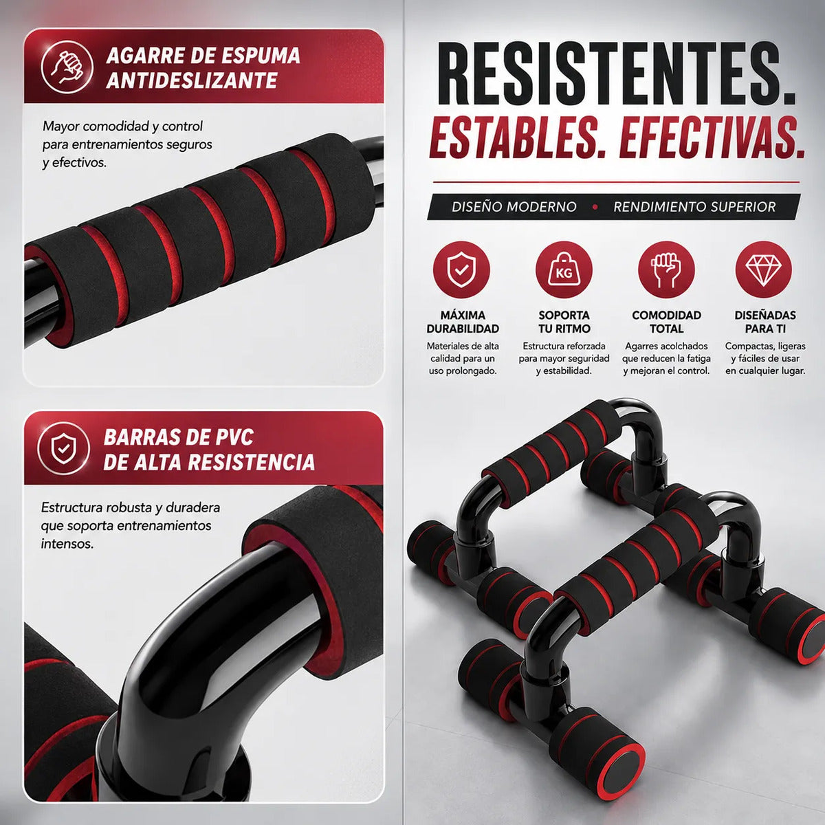 Set De Entrenamiento Multifuncional 7 En 1 Rueda Abdominal
