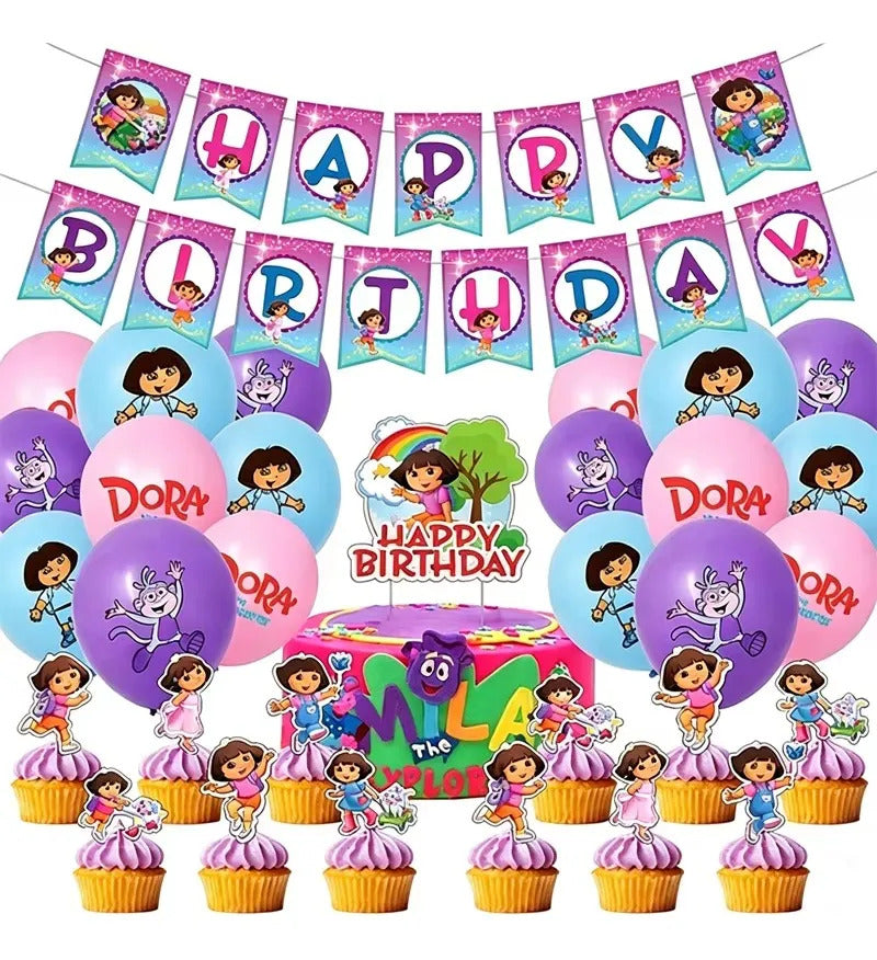 Kit Cotillón Dora La Exploradora Cumpleaños