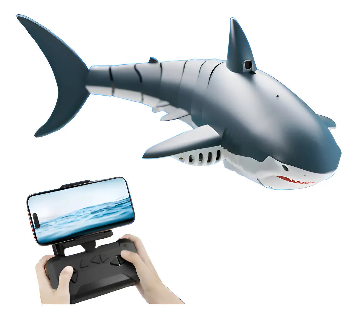 Tiburón A Control Remoto Con Cámara Wifi Juguete Novedad