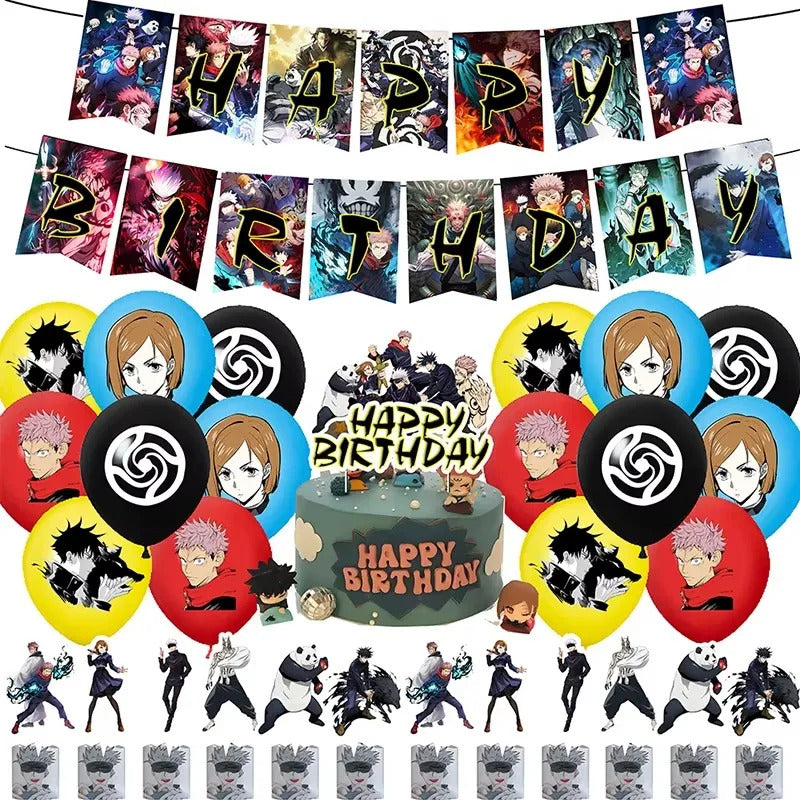 Set De Cumpleaños Jujutsu Kaisen Cotillón