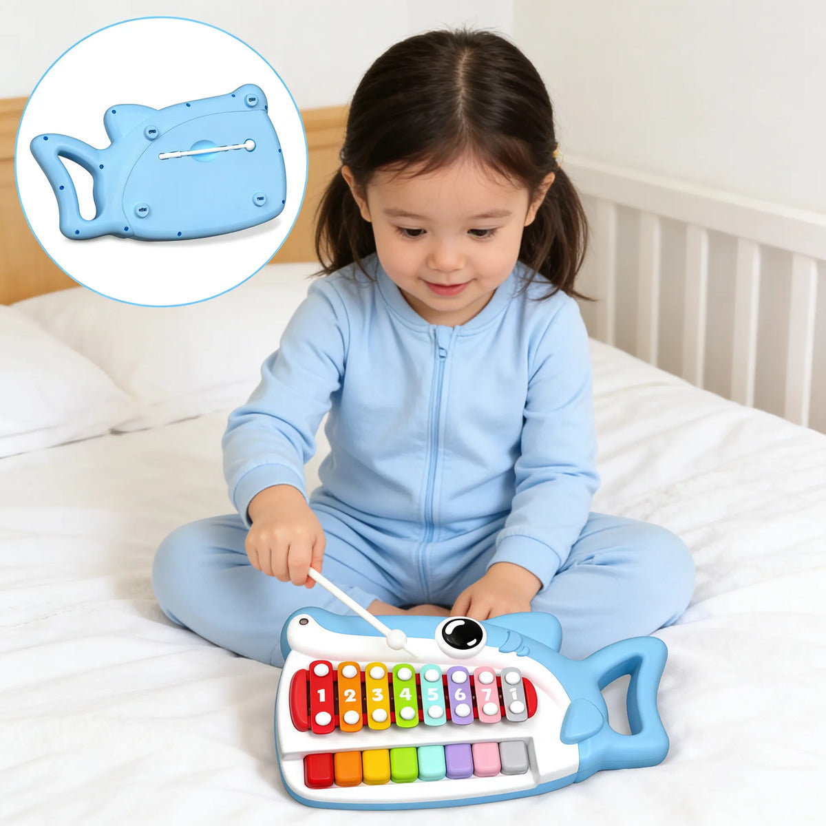 Piano Bebe Xilófono Infantil Para Niños Didactico Músical