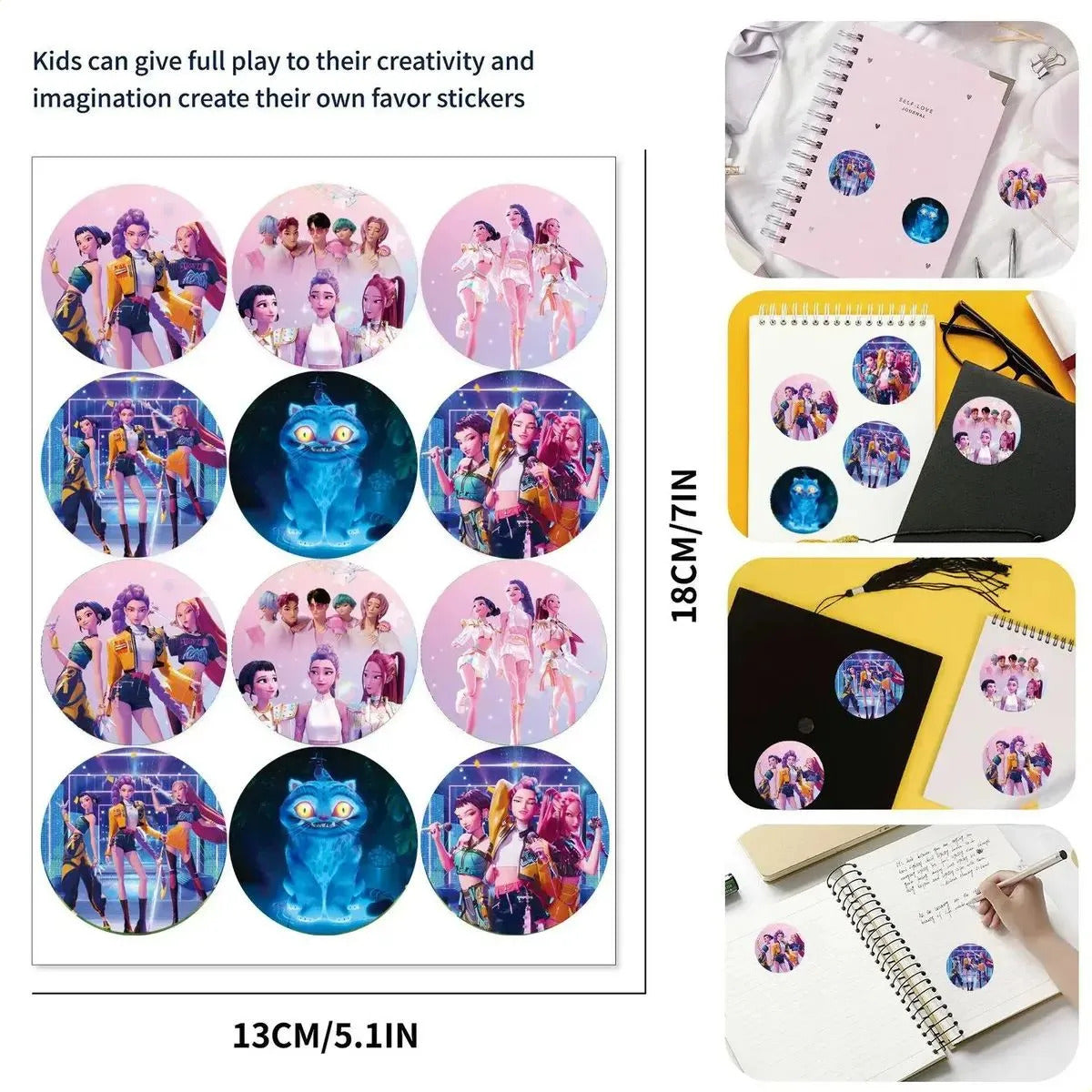Set De 12 Cajitas De Cumpleaños Demon Hunter Kpop Huntrix