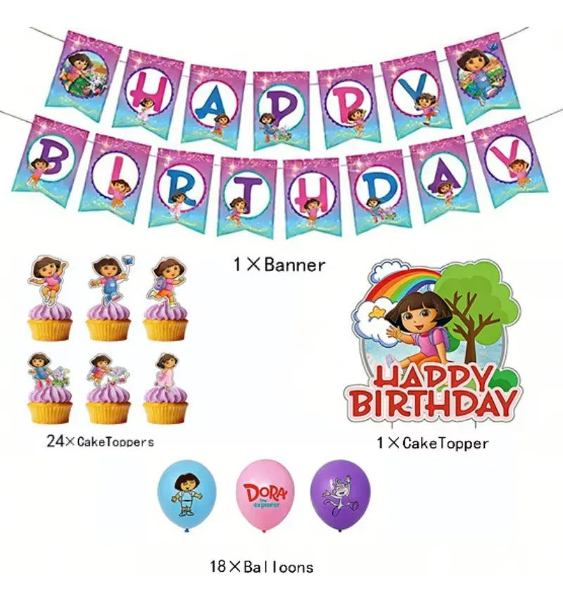 Kit Cotillón Dora La Exploradora Cumpleaños