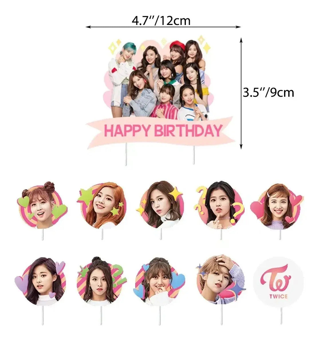 Set Cumpleaños Twice K-pop Cotillón
