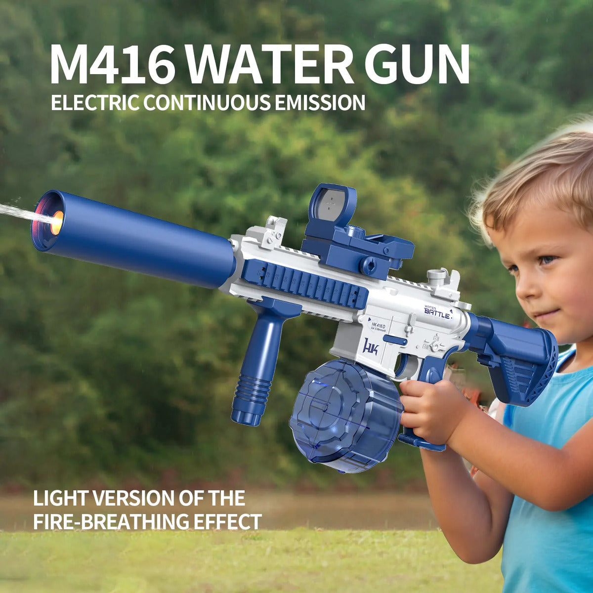 Pistola De Agua Eléctrica Automática M416 Recargable Usb