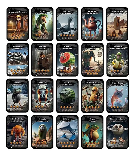 Juego De Cartas Brainrot Coleccionables Tralalero Tralala