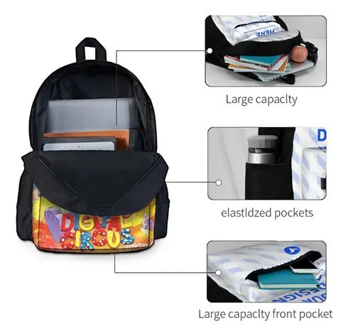 The Amazing Digital Circus Mochila Pomni Escolar