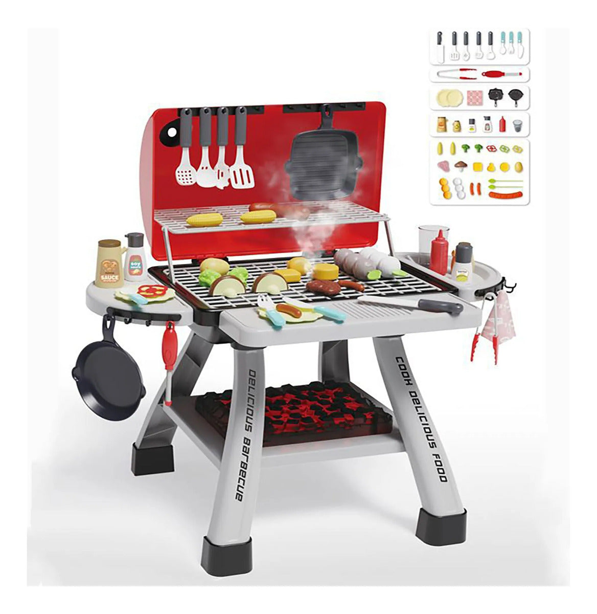 Parrilla Juguete Para Niños Set De Asado Infantil