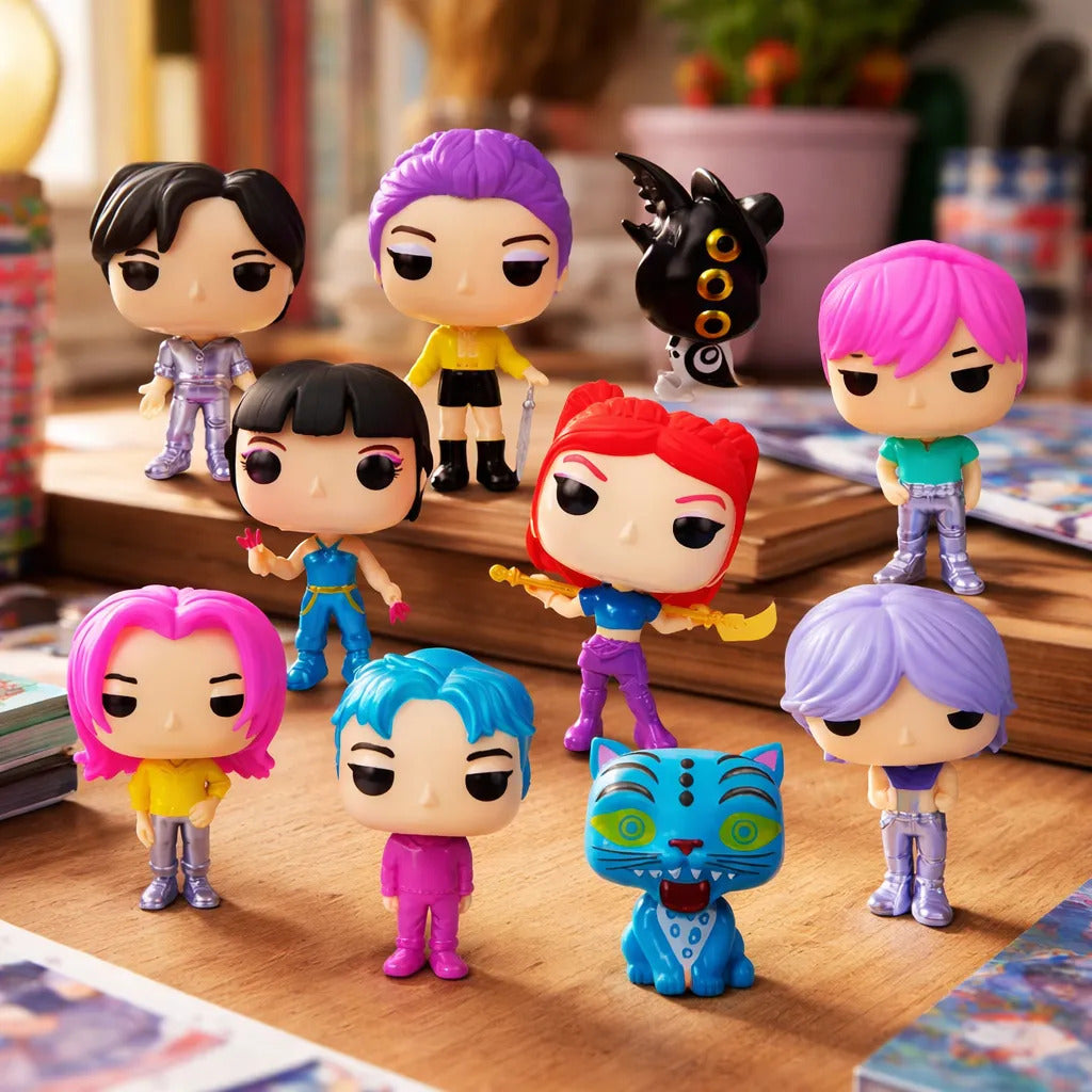 Set 10 Figuras Las Guerreras K-pop Demon Huntrix Colección