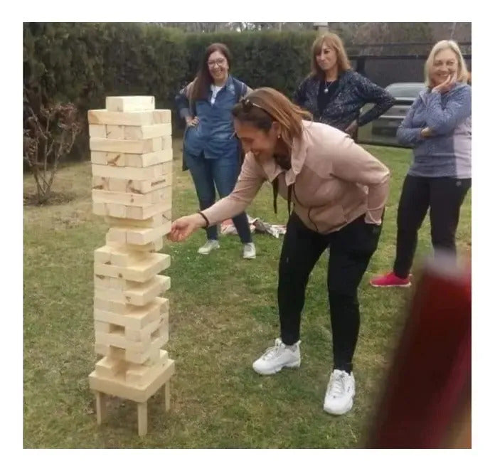 Juego De Mesa Yenga Grande Xl En Caja + Bolso De Regalo
