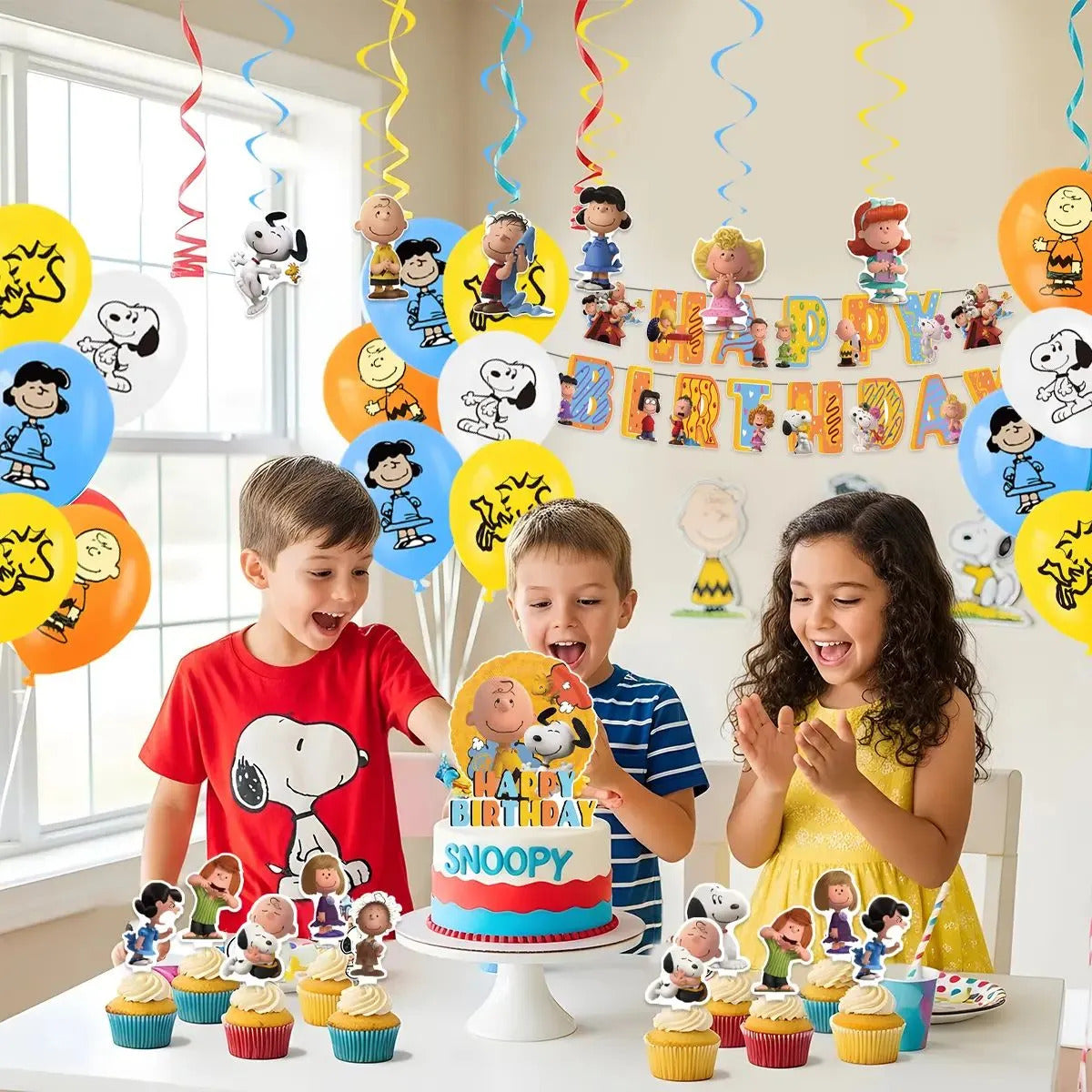 Kit Cotillón Snoopy Cumpleaños