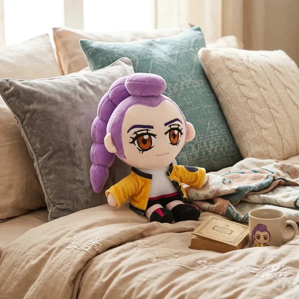 Peluche Rumi Huntrix Guerreras Kpop Lila