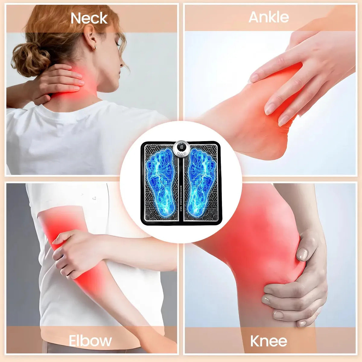 Electroestimulador Pies Y Cuerpo Masajeador Tens Ems
