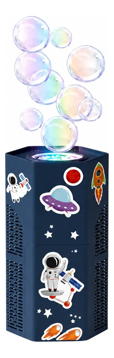 Máquina De Burbujas Espacial Con Luces Y Sonidos + 1 Líquido