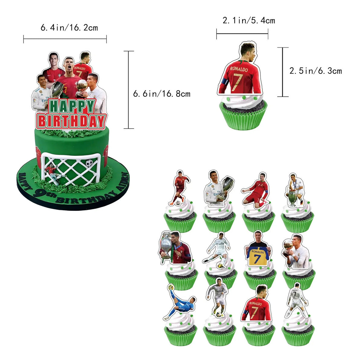 Kit Cotillon Cumpleaños Cristiano Ronaldo Oficial