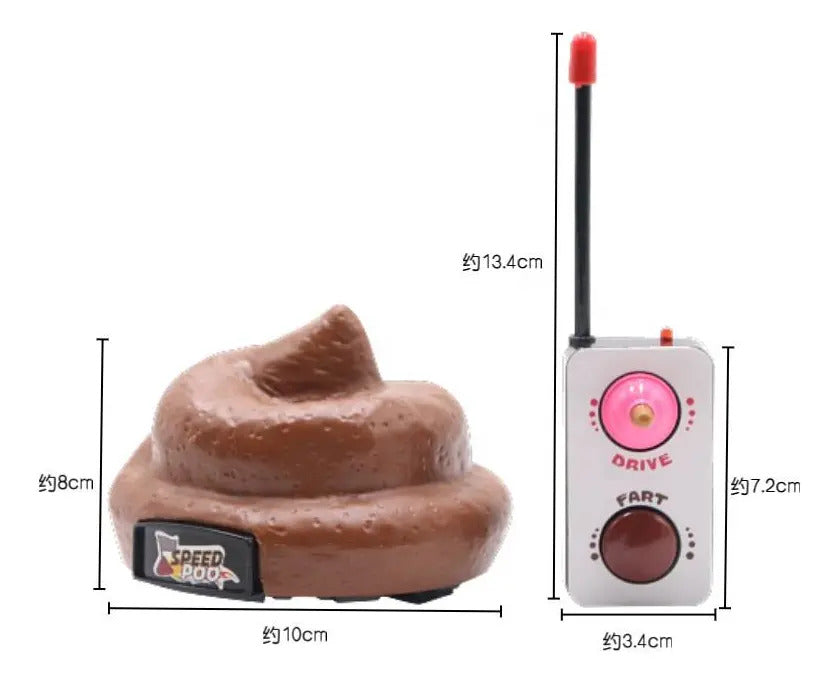Speed Poo Auto Control Remoto Con Sonido Regalo Novedad
