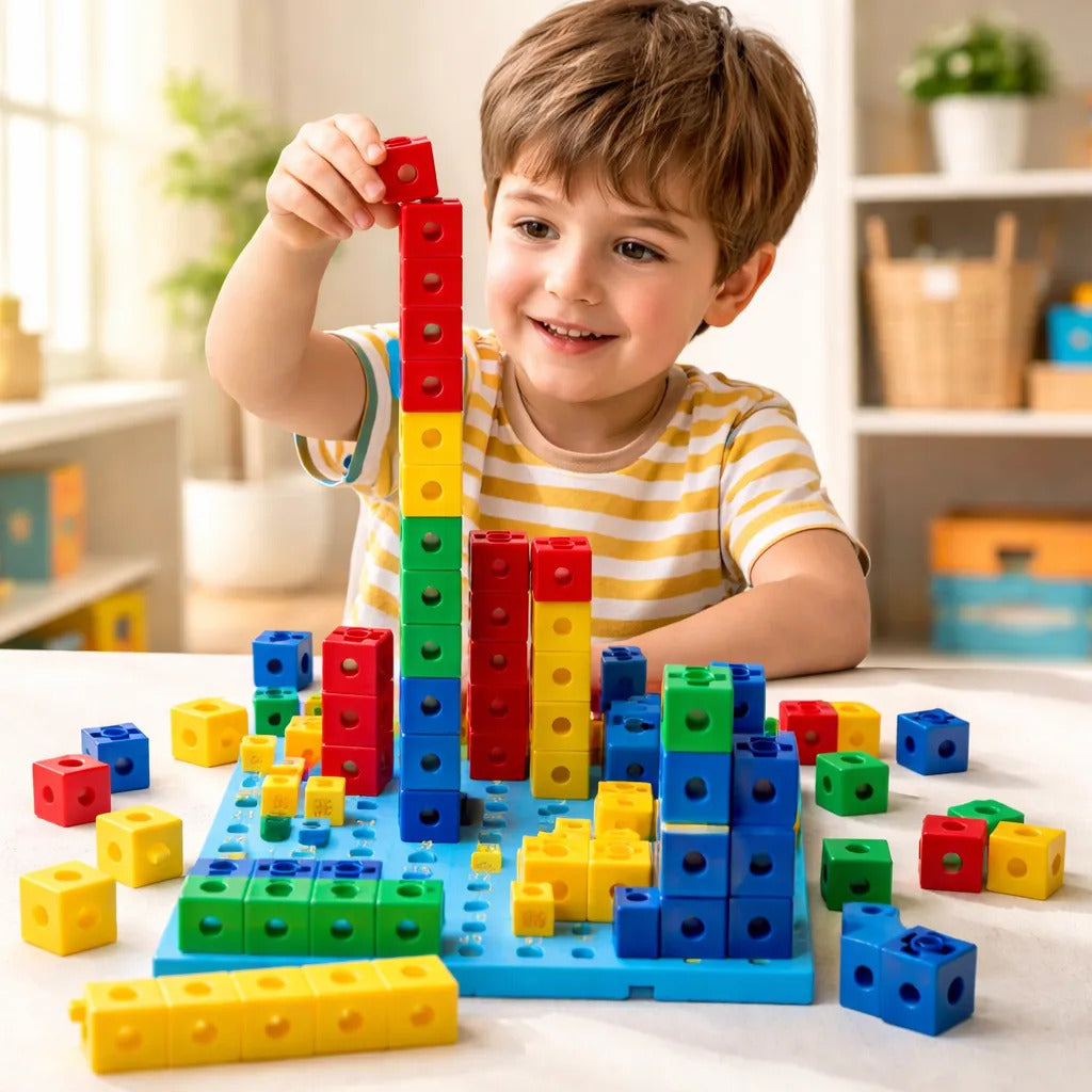 Nuevos Bloques Singapur Cubos Matemáticos Con Base