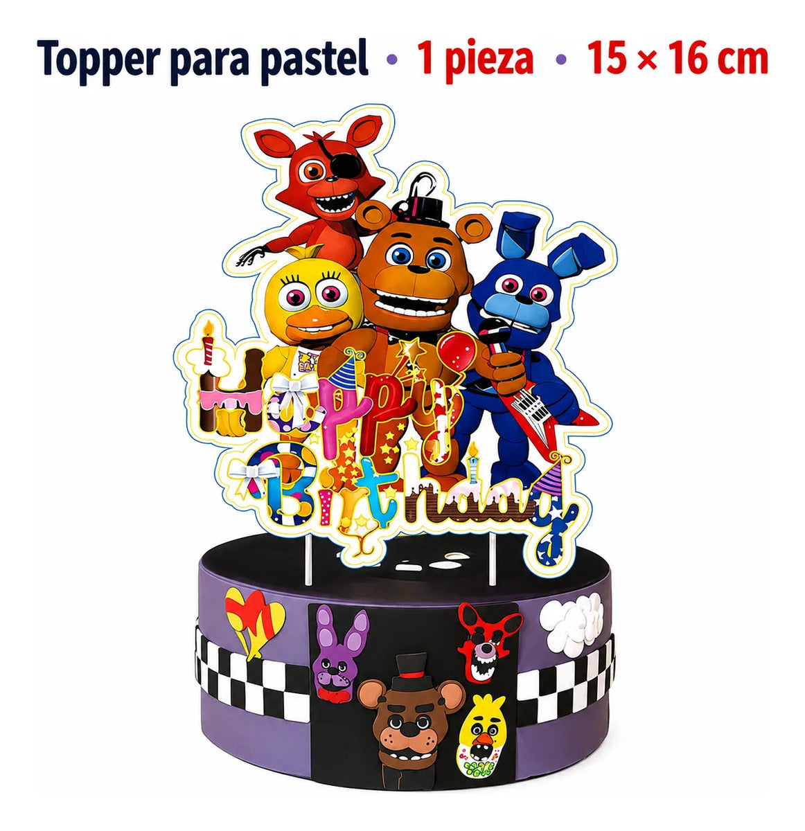 Cumpleaños Five Nights At Freddys Cotillón Set Completo