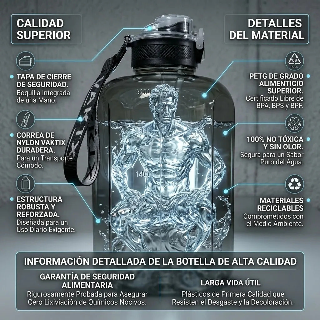 Botella De Agua Deportiva Gym Fitness Calidad Superior