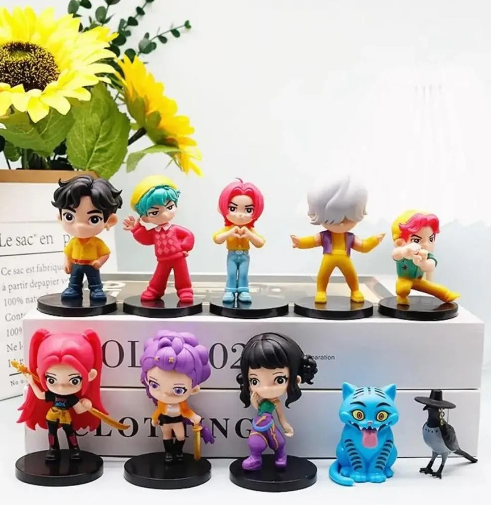Set 10 Figuras Las Guerreras K-pop Demon Huntrix Colección 2