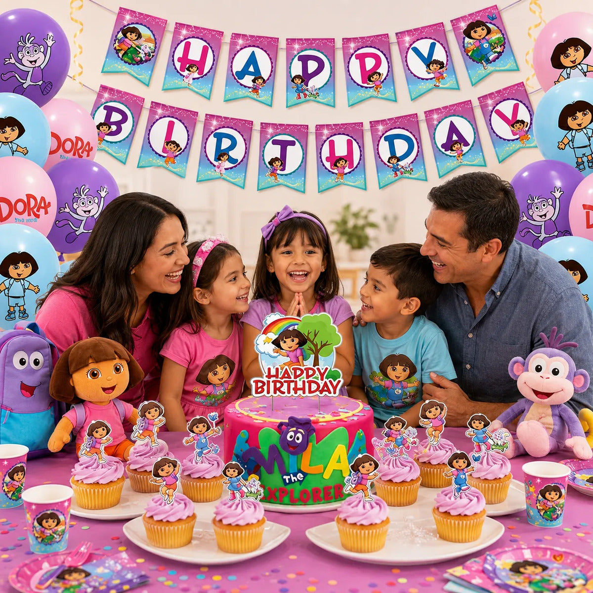 Kit Cotillón Dora La Exploradora Cumpleaños