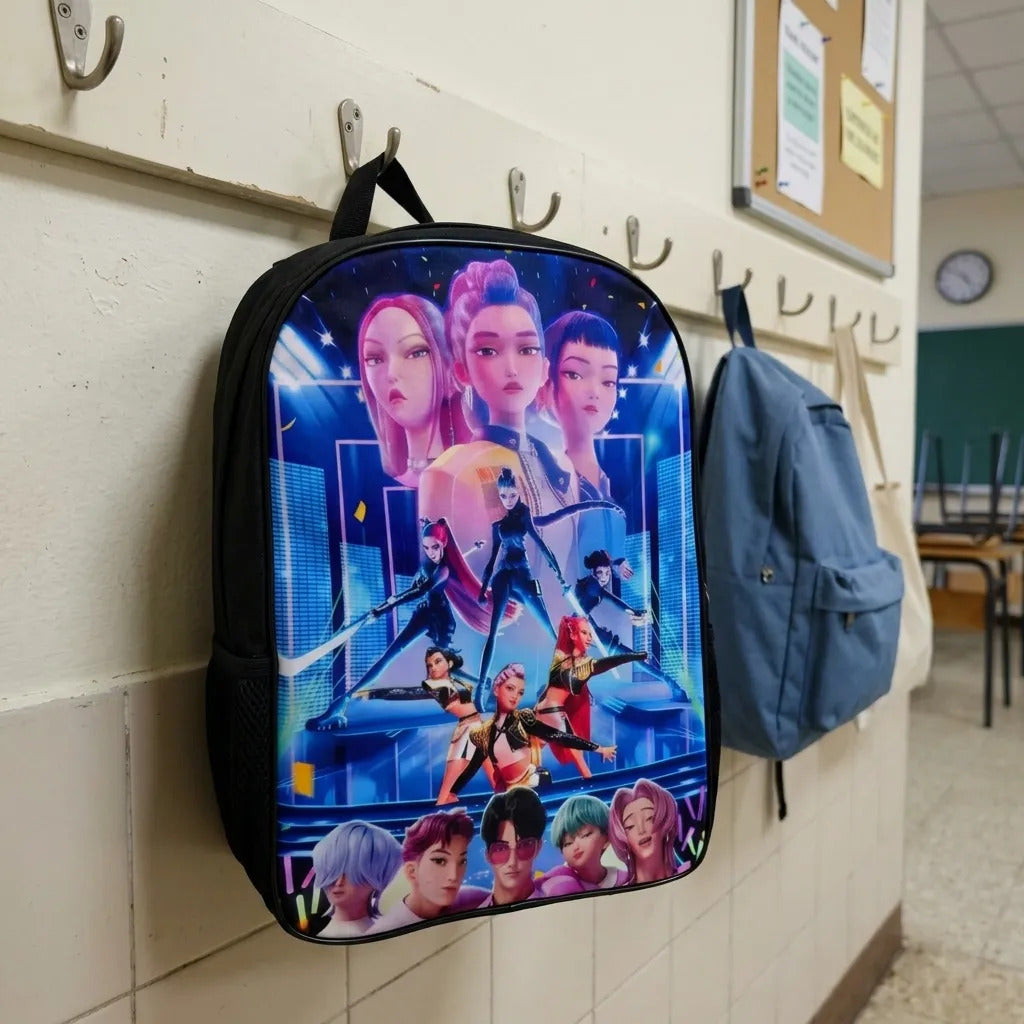 Huntrix Mochila Guerreras K-pop Demon Hunter Rumi Grande
