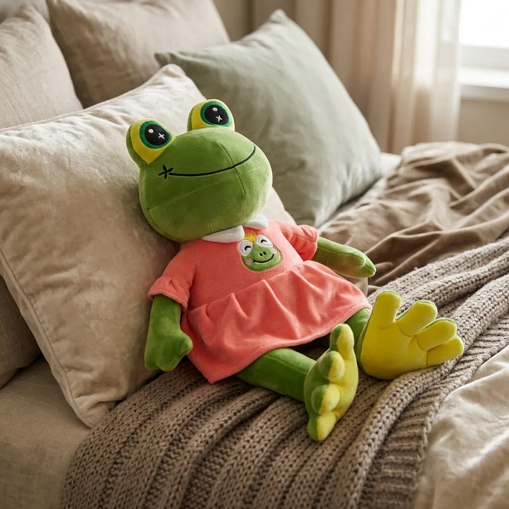 Rhenne Peluche La Rana De Lara Campos Rosa