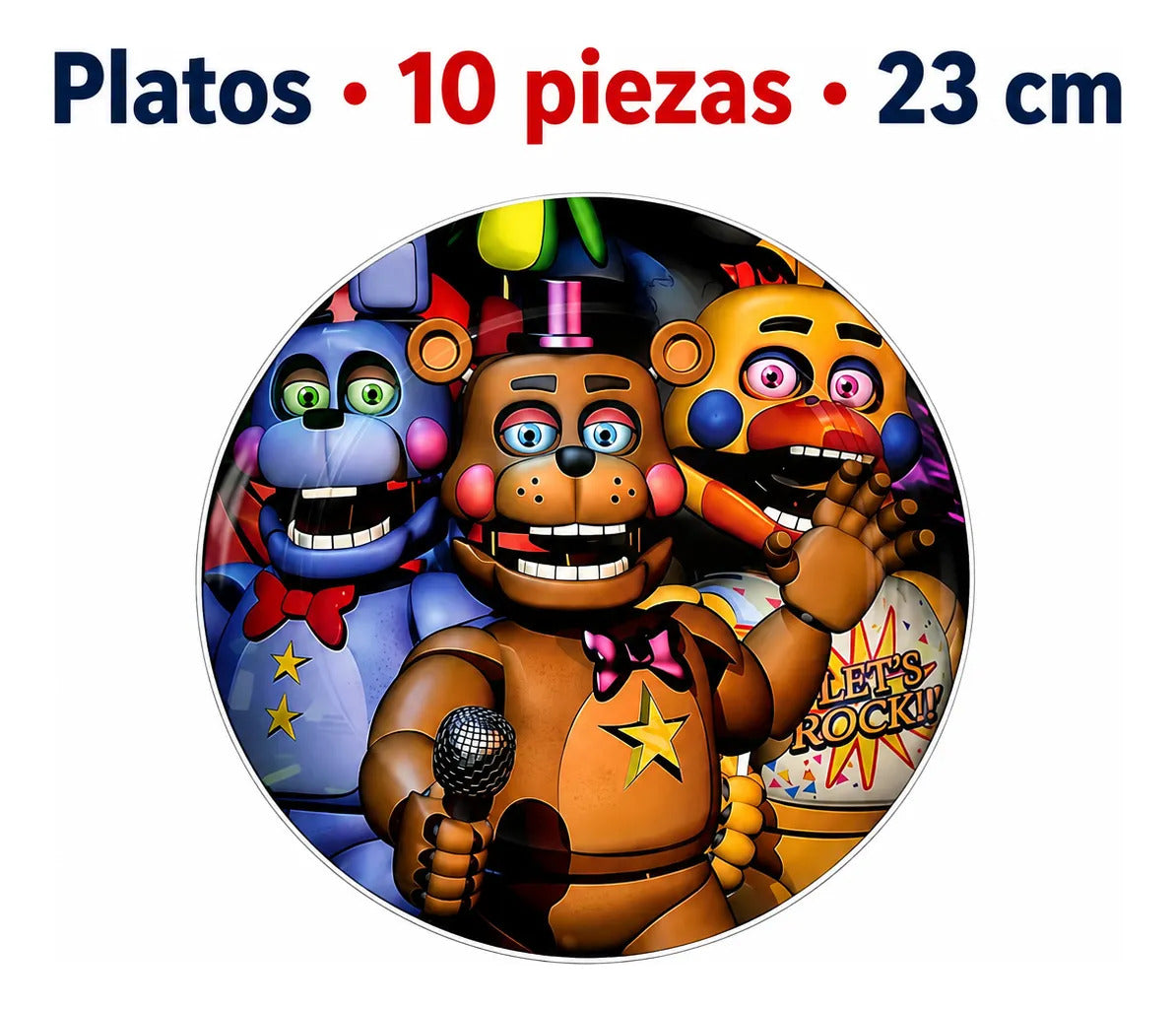 Cumpleaños Five Nights At Freddys Cotillón Set Completo